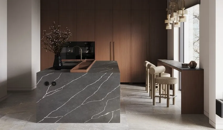 Кварцевый агломерат Grey Marquina